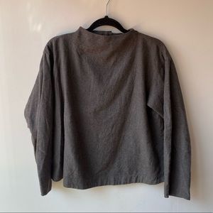 Muji Mock Neck Blouse